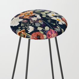 Dark and leafy meadow in bloom Counter Stool