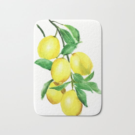 lemon Bath Mat