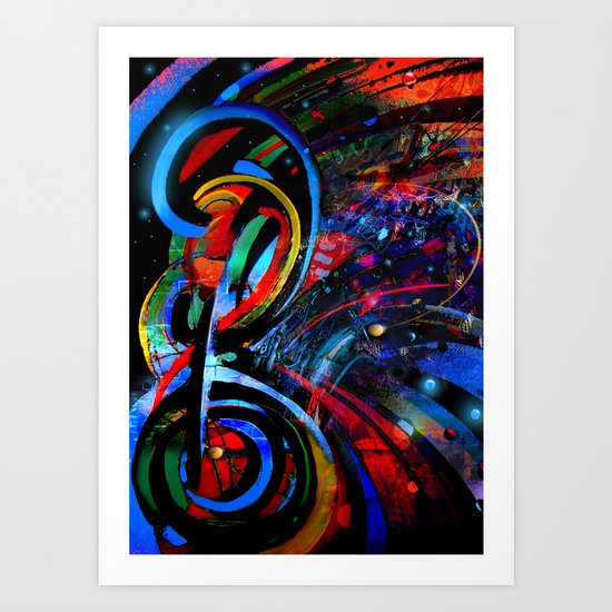 Music Staff Art Print