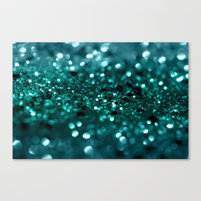 Sparkling OCEAN Glitter #1 (Faux Glitter) #shiny #decor #art #society6 Canvas Print