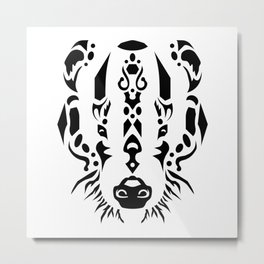Tribal Badger Metal Print | Englishanimals, Graphicdesign, Digital, Danielbevis, Tribalanimals, Britishanimals, Tribalart, Badgerart, Stylish, Tribalbadger 