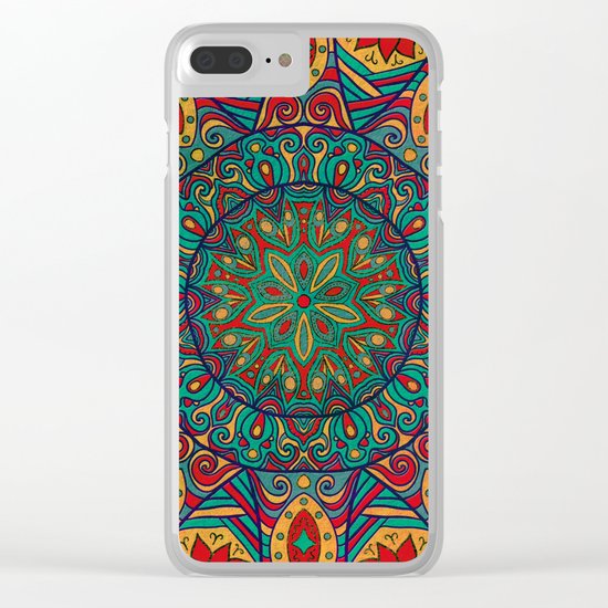Tribal Mandala Clear iPhone Case