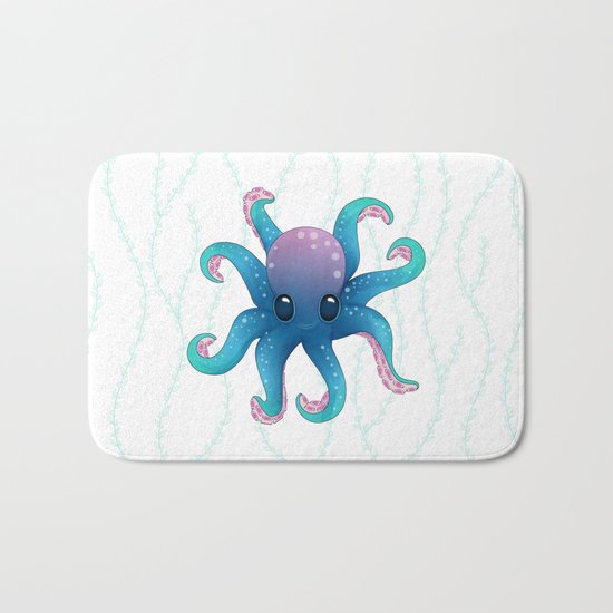Octopus friend Bath Mat