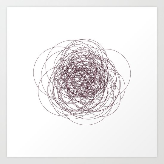#280 Nervous – Geometry Daily Art Print