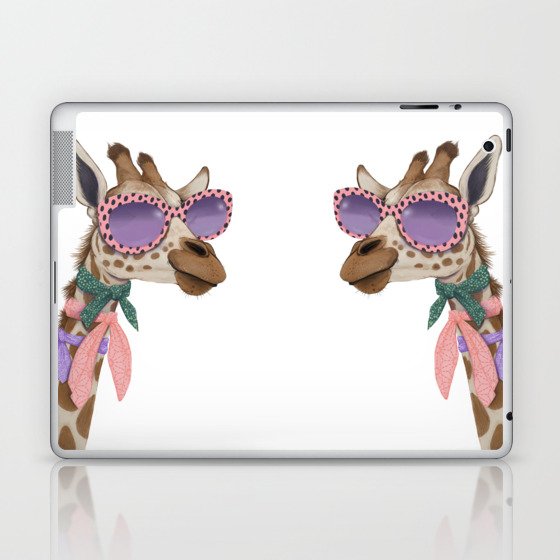 Glam Giraffe Laptop & iPad Skin