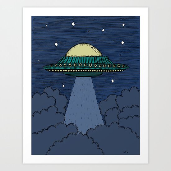 Flying Saucer Art Print