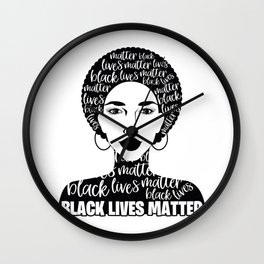 Black Lives Matter Wall Clock