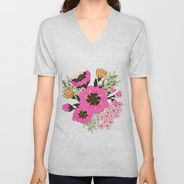 Bouquet of Sweet Florals V Neck T Shirt