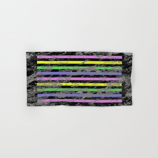Linear Breakthrough - Abstract, geometric, textured artwork Hand & Bath Towel