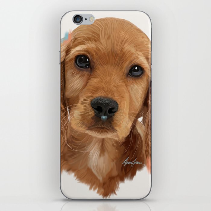 Golden Cocker Spaniel Pup iPhone Skin