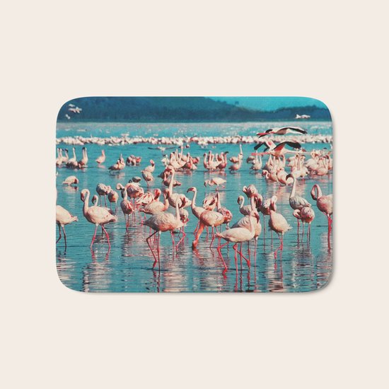Pink flamingos Bath Mat