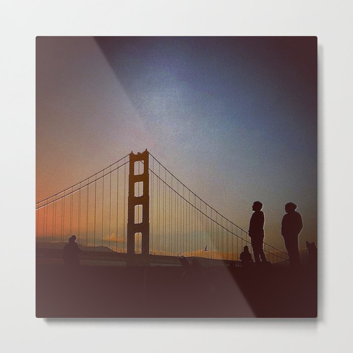 Golden Gate Bridge at Sunset Metal Print
