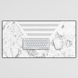 The Envelope: Marble + Stripe Desk Mat