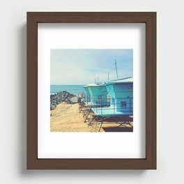 The Beach Recessed Framed Print
