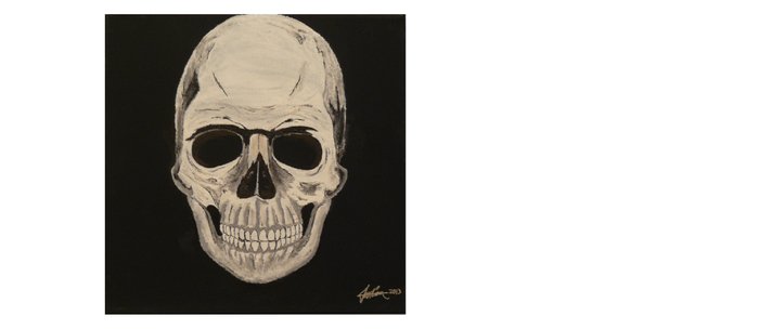 Black And White Skull Painting Coffee Mug By 001slick001 Society6