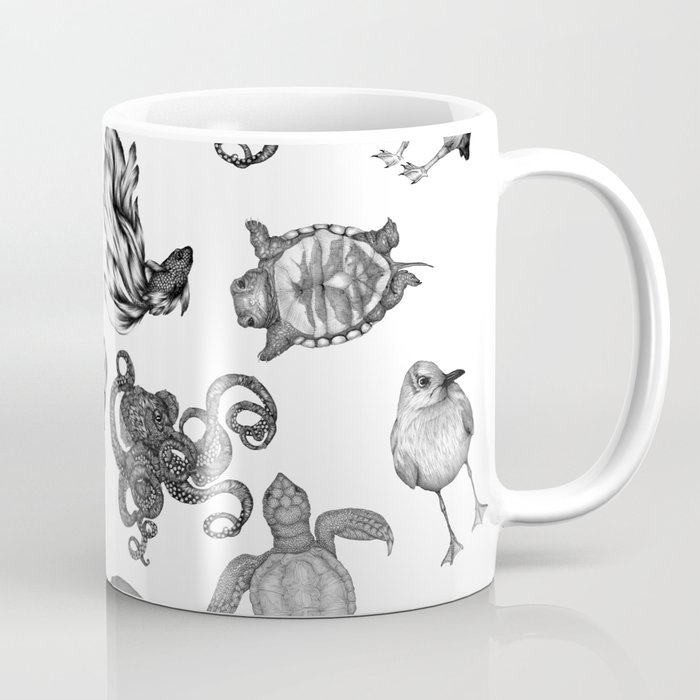 Sea Animals Pattern Coffee Mug
