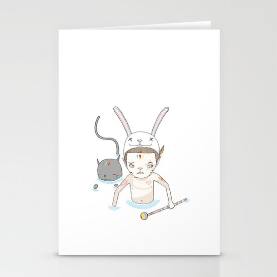 OVER THE BLACK POND Stationery Cards
