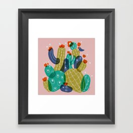 Cactus Garden Framed Art Print