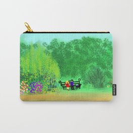 Lazy Sunday Afternoon in the Park Carry-All Pouch | Barefootbodeezart, Mindfulness, Newhome, Firstchild, Summerinthepark, Flowers, Relax, Nature, Babybirth, Flora 