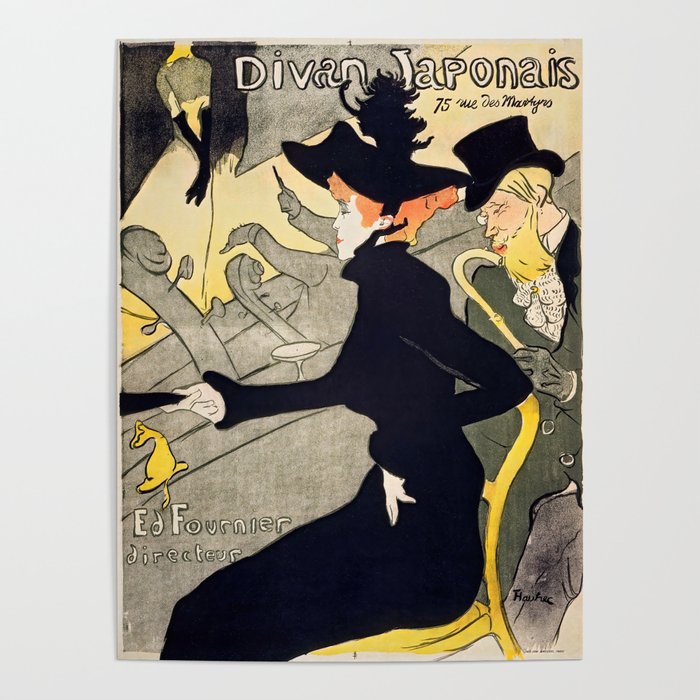 Toulouse-Lautrec - Divan Japonais Poster