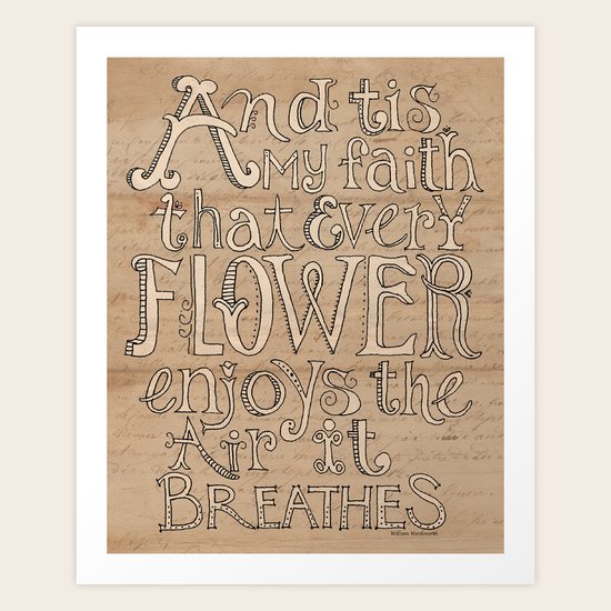 A Flower Breathes Art Print