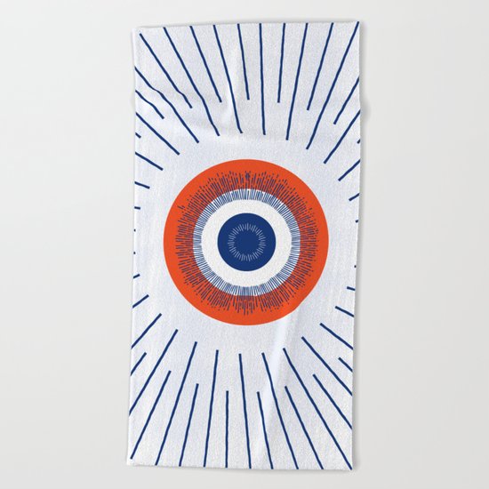 Eye Think Too Much Beach Towel