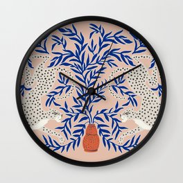 Leopard Vase Wall Clock