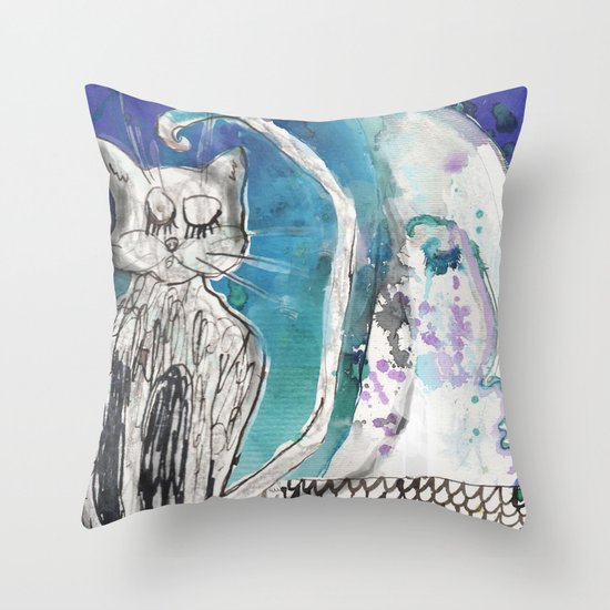 kittens Throw Pillow