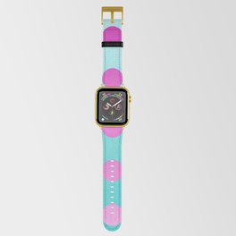 pink and aqua dots gradation 2 Apple Watch Band