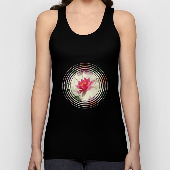 Lotus Flower Pattern Unisex Tank Top
