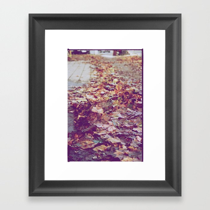 Autumn Path Framed Art Print