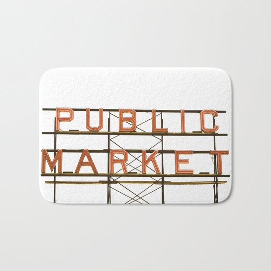 Pike Place Public Farmers Market - Sunrise Bath Mat