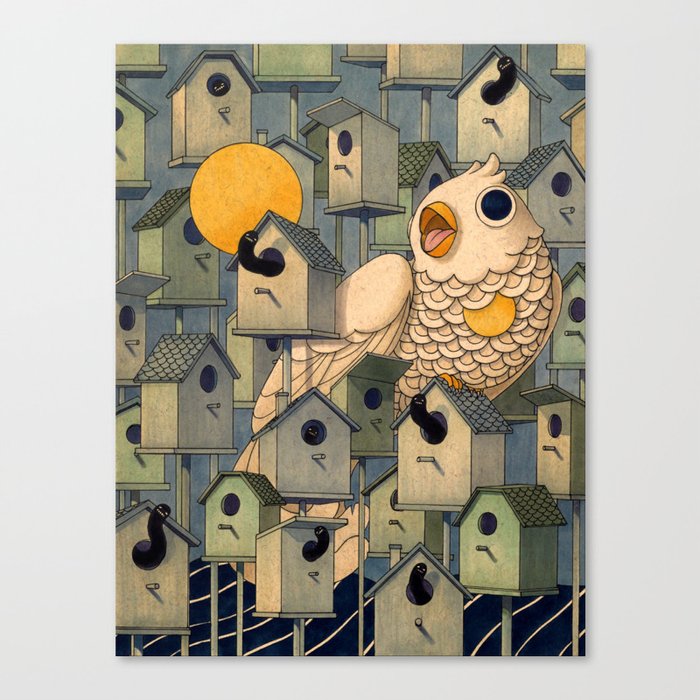 Birdhouses Canvas Print By Feliciachiao Society6