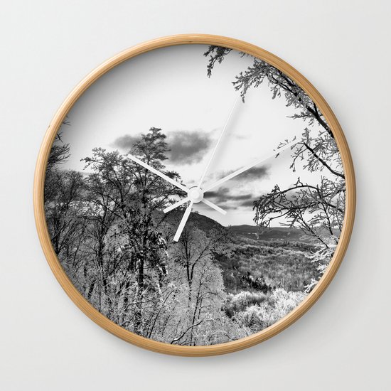 Vermont Winter Landscape Wall Clock