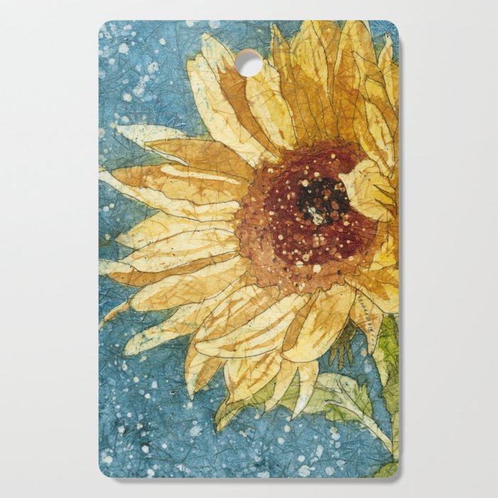 Sunflower Painting Watercolor Sunflower Sunflower Art Sunflower Wall Art Cutting Board By Carolerobb Society6