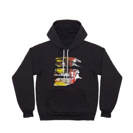 Modern Abstract _ Red, Yellow, Black Hoody