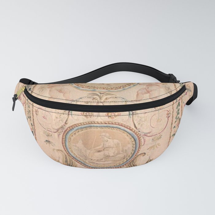 Antique 18th Century French Beauvais Grotesque Tapestry Fanny Pack