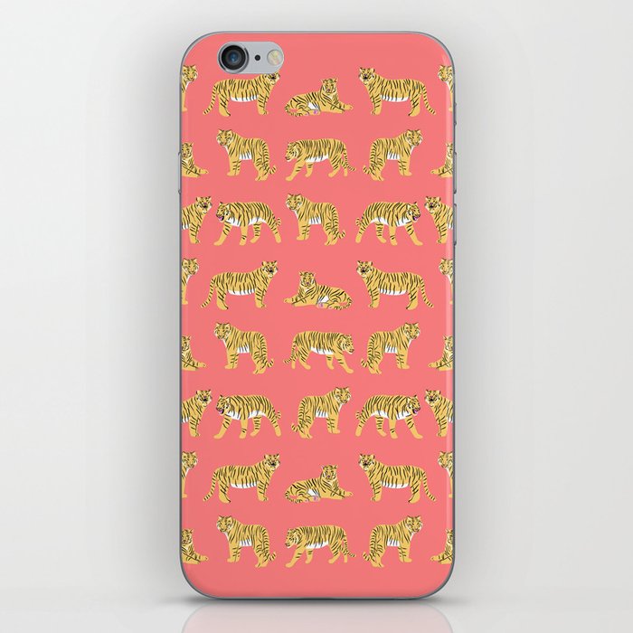 Year of the Tiger in Vibrant Coral iPhone Skin