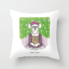 Frida Koalo Throw Pillow