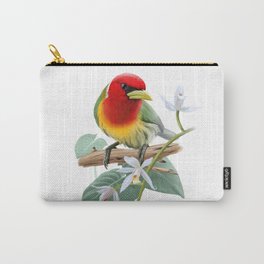 Tropical bird red-headed barbet Carry-All Pouch