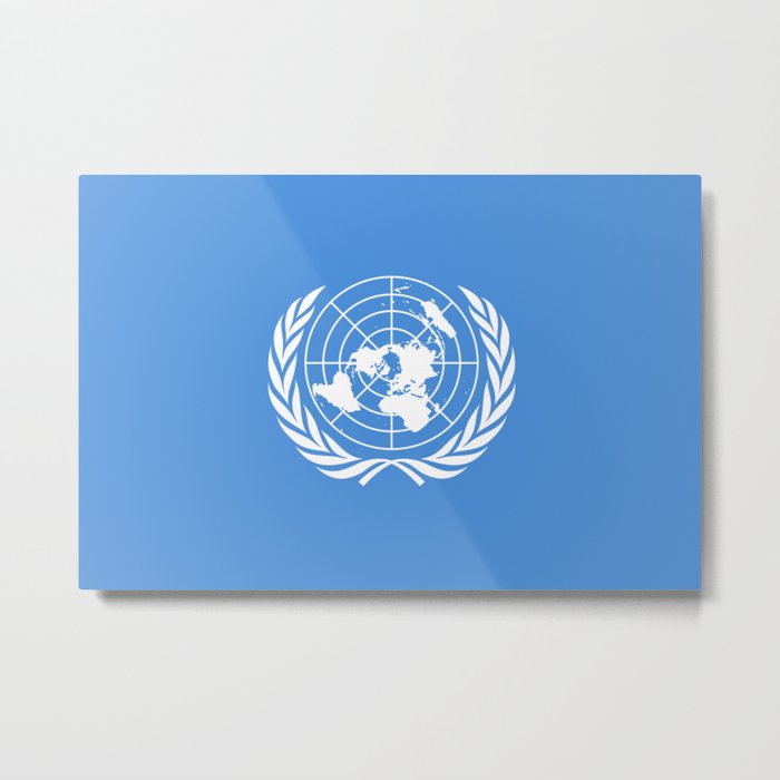 United Nations Flag Metal Print