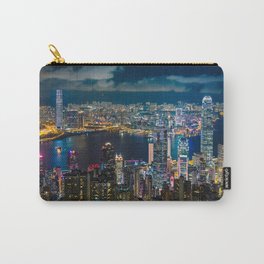 HONG KONG 10 Carry-All Pouch | Panorama, Architecture, Night, Victoriapeak, Travel, Hongkong, Lights, Chinese, Photo, Skyline 