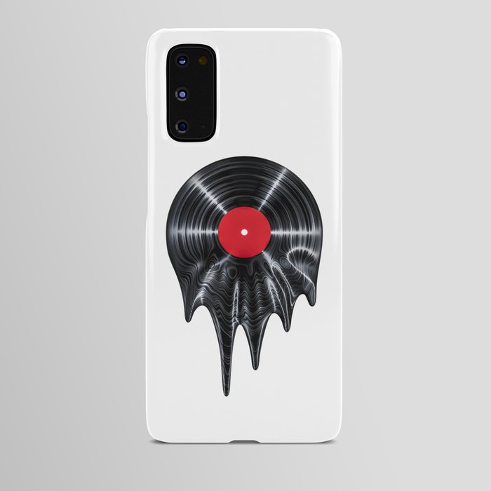 Melting vinyl / 3D render of vinyl record melting Android Case