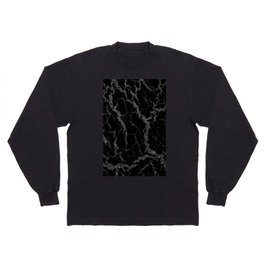 Cracked Space Lava - Glitter Black Long Sleeve T-shirt