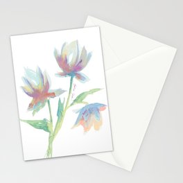 spikey peony Stationery Card