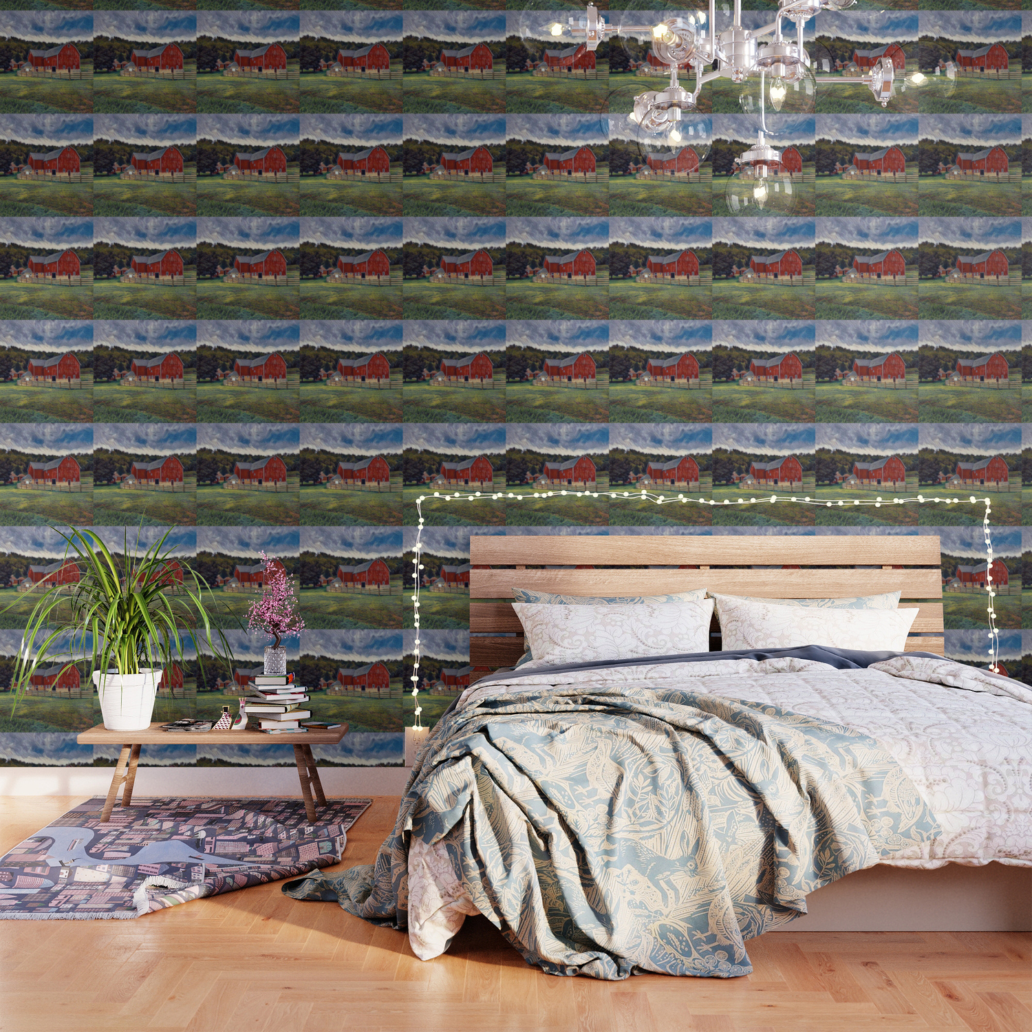That Ol Red Barn Wallpaper By Shadow06 Society6