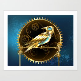 Mechanical Bird ( Steampunk ) Art Print
