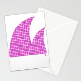 Pink wave Stationery Cards