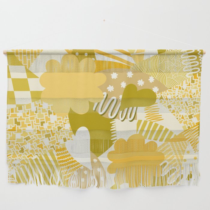 Geometric pattern collage 7 Wall Hanging