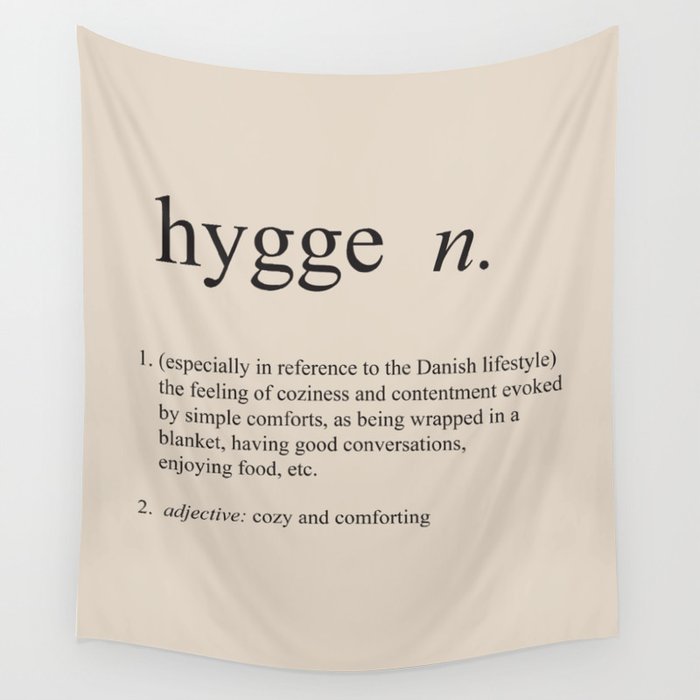 Hygge Definition Wall Tapestry